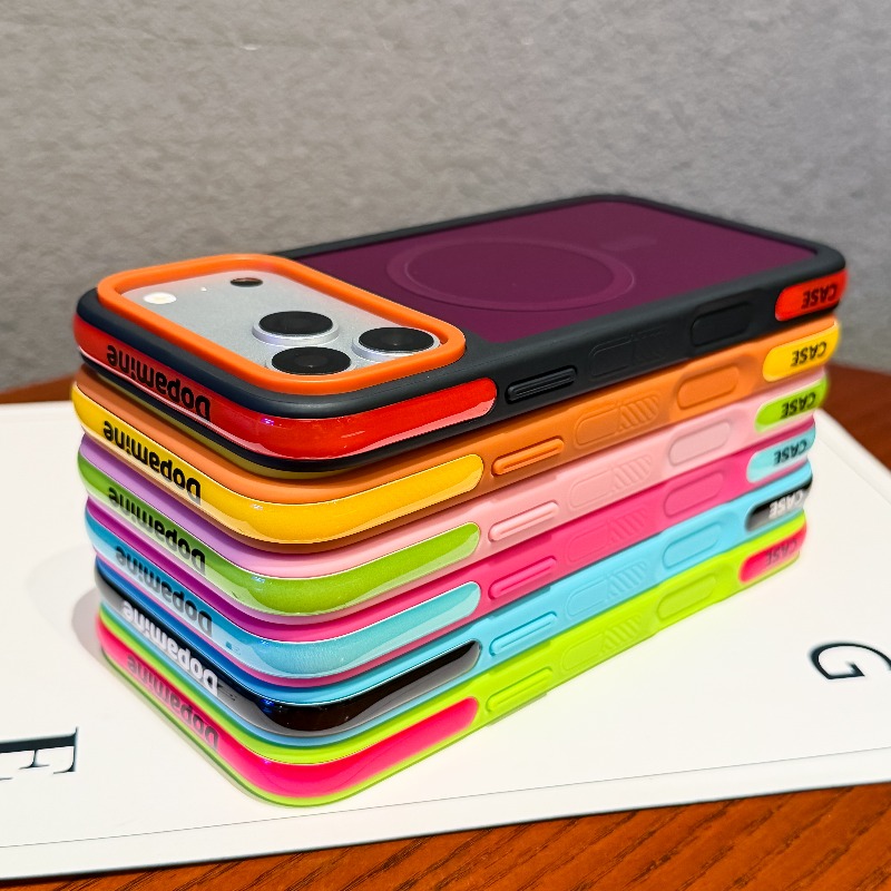 Phone Cases Vogue - Dopamine Contrast Color Magnetic Phone Case