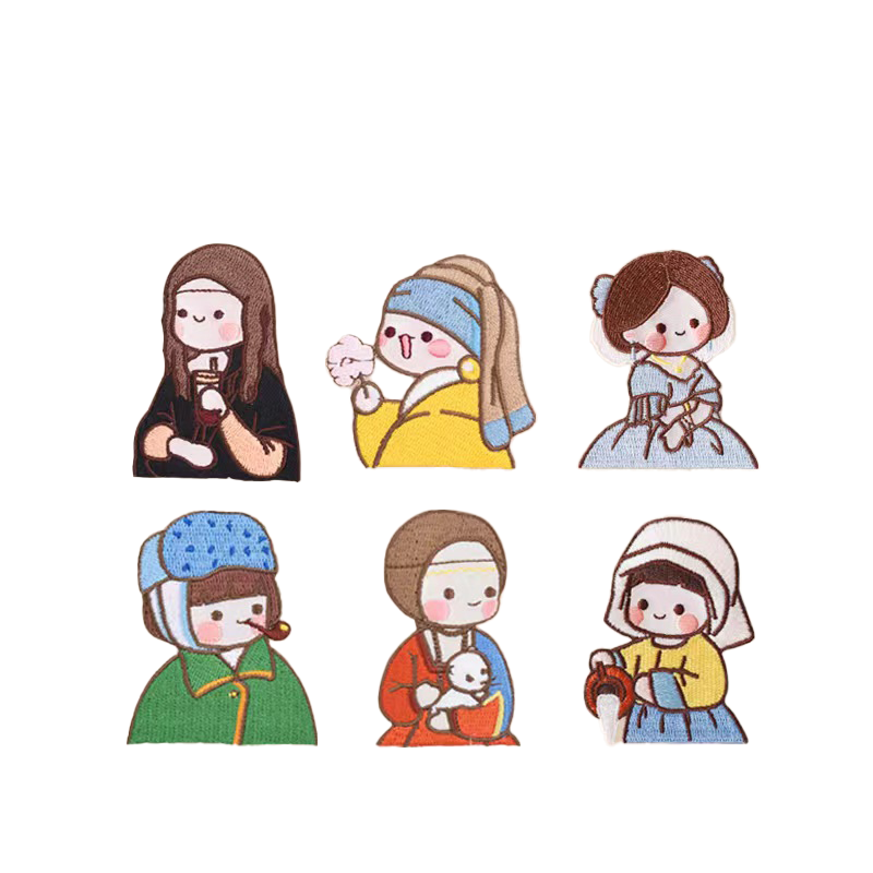 Phone Cases Eco Friendly - 1 PC Cartoon Girl Embroidery Patches