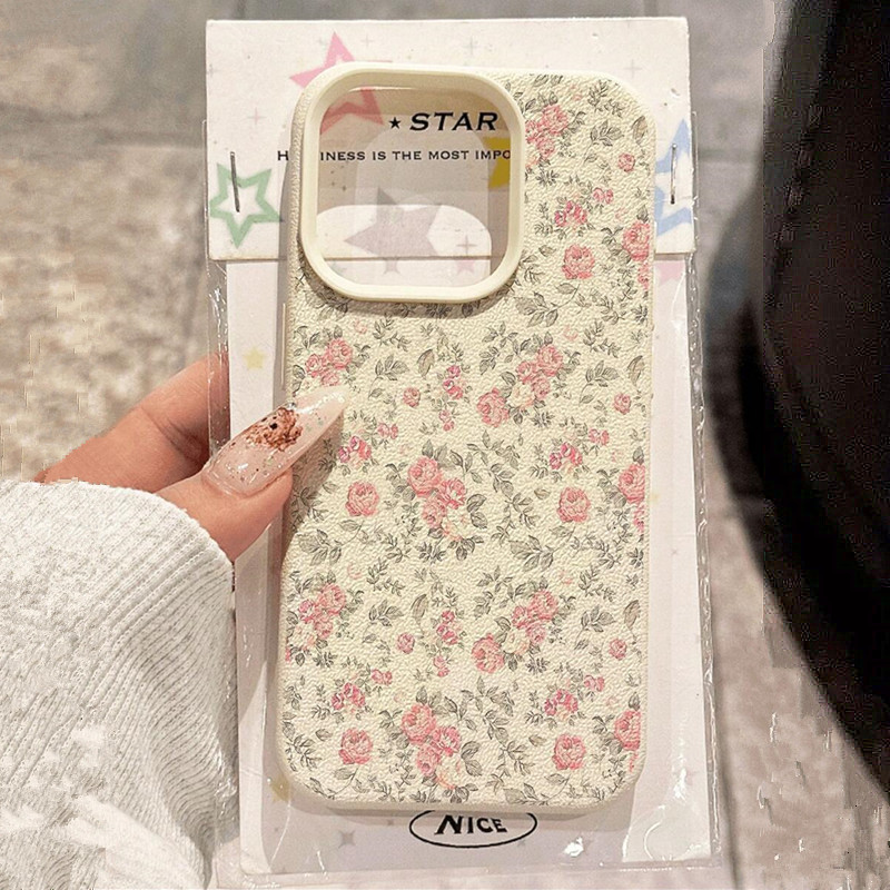 Phone Cases Online - Adorable Girl Floral White Classic Soft