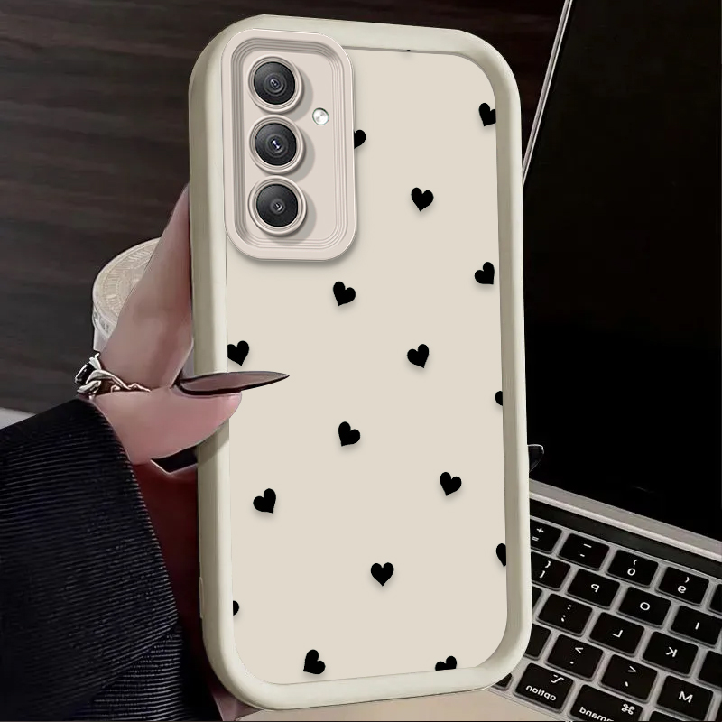 Black Love Heart Bowknot Case  - Phone Cases Samsung A14 recension och pris
