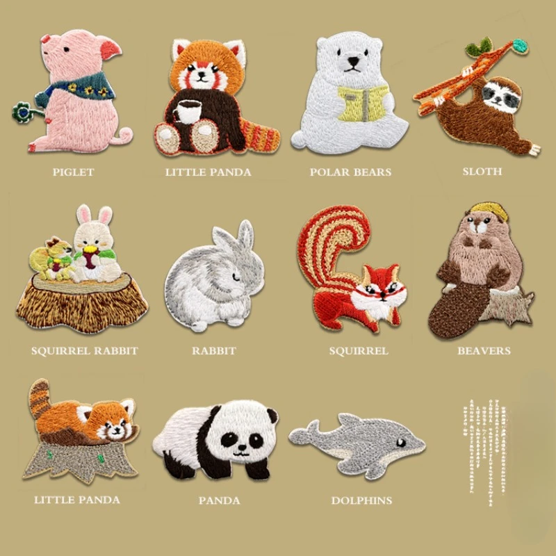 New Cute Animal Embroidered Pa - Phone Cases Eco Friendly recension och pris