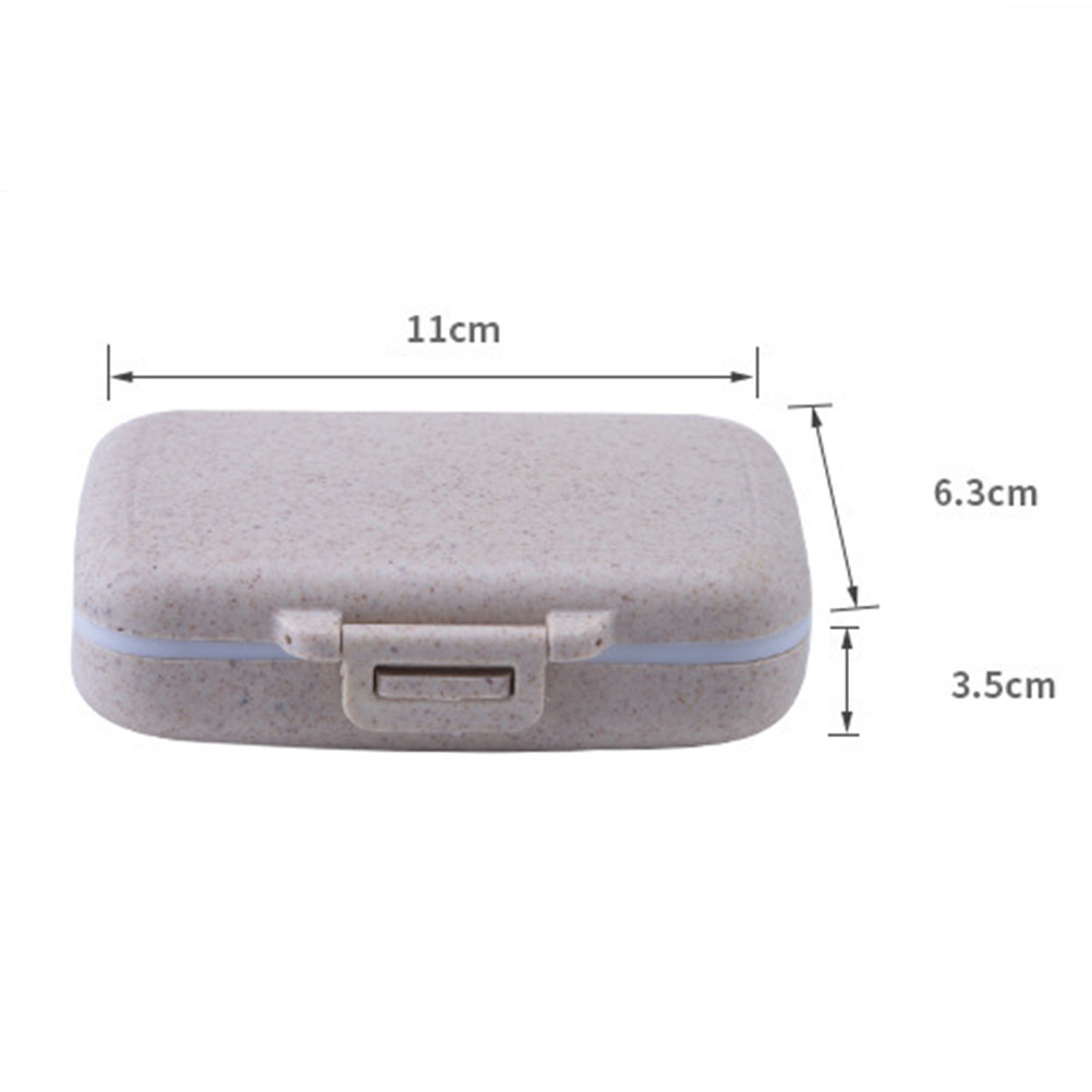 Six Compartment Portable Pill  - Biodegradable Eco Case recension och pris