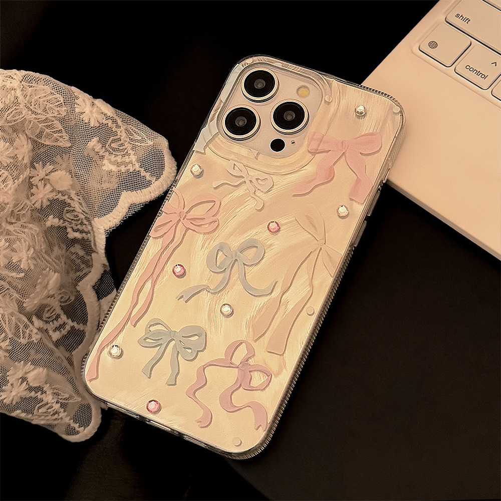 Korean Colorful Bowknot Diamon - Phone Cases Korean recension och pris