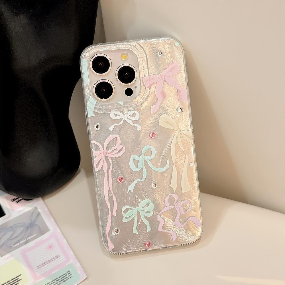 Korean Colorful Bowknot Diamon - Phone Cases Korean recension och pris