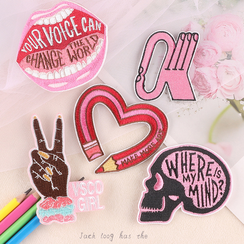 Iron On Patches Pink Girl Love - Phone Cases Eco Friendly recension och pris