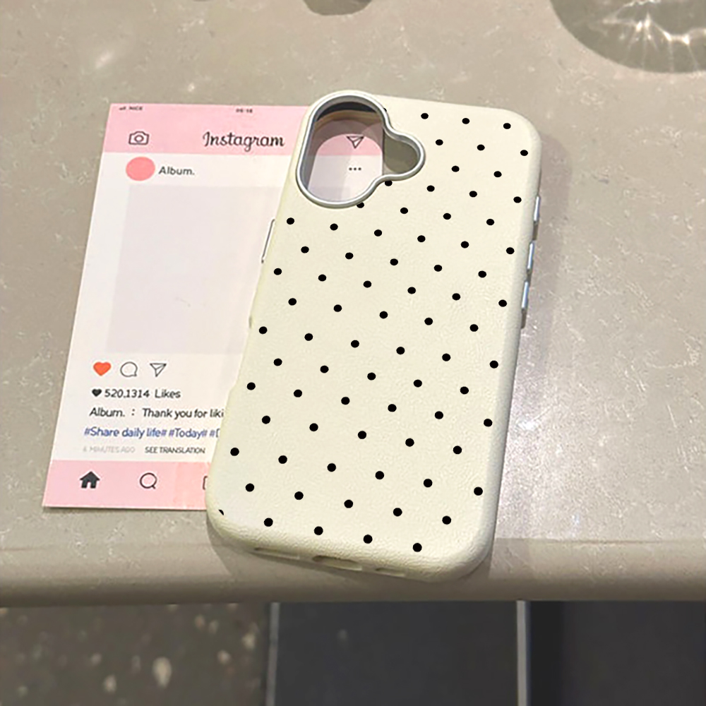 Korean INS Cute Polka Dot Phon - Phone Cases Korean recension och pris