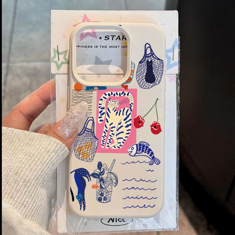 Cute Cherry Cat Print Phone Ca - Phone Cases Online recension och pris