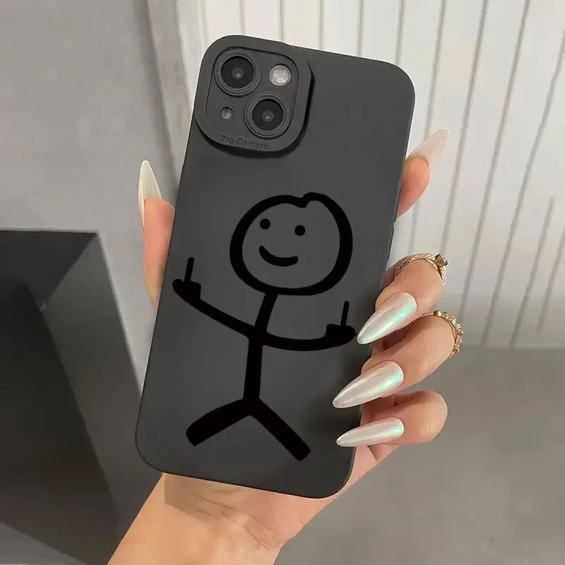 Cute Cartoon Matchman Matte Si - Phone Cases Cute recension och pris