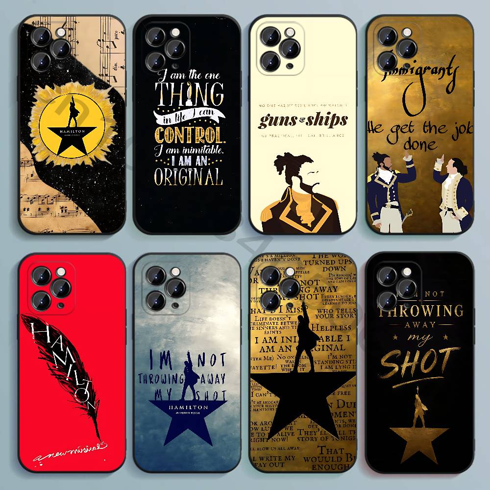 Hamilton Musical Lyrics Black  - Phone Cases Hamilton recension och pris