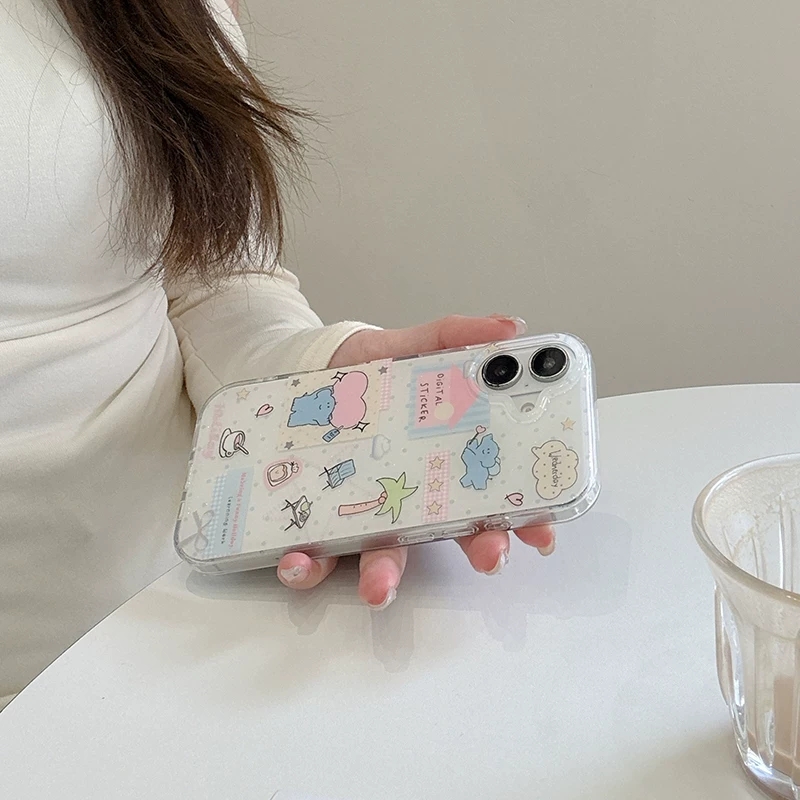 Cute Cartoon Elephant Grabbing - Phone Cases Kawaii recension och pris