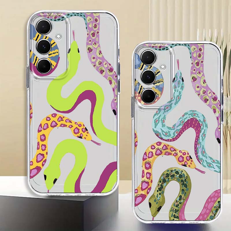 Colorful Gluttonous Snake For  - Phone Cases Samsung A14 recension och pris