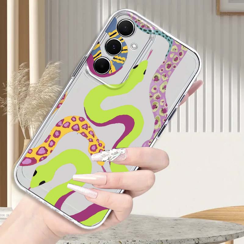 Colorful Gluttonous Snake For  - Phone Cases Samsung A14 recension och pris
