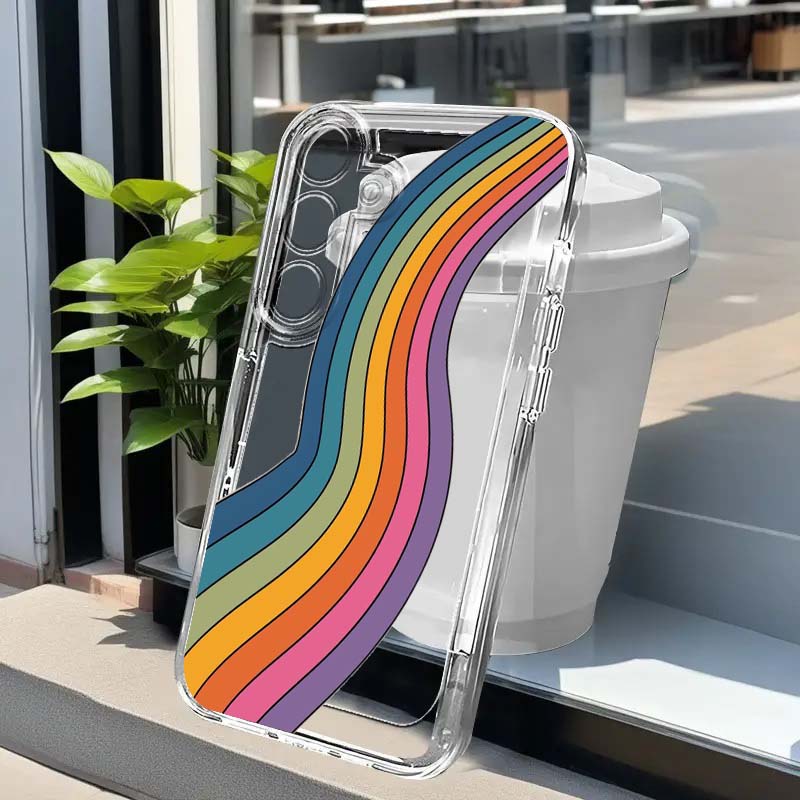 Colorful Rain Bow Art For Sams - Phone Cases Samsung A14 recension och pris