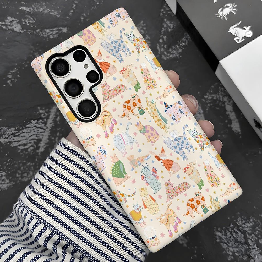 Cute cat  Phone Case 2-in-1 Gl - Phone Cases Cute recension och pris
