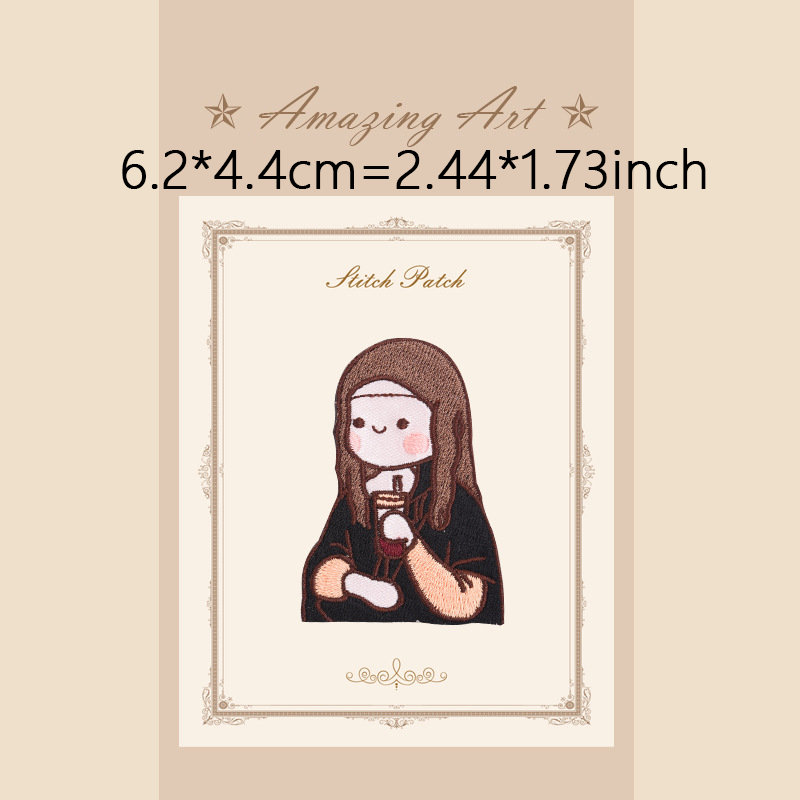 1 PC Cartoon Girl Embroidery P - Phone Cases Eco Friendly recension och pris