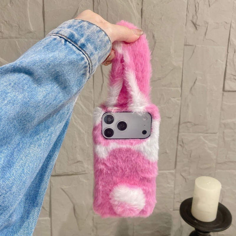 Cute Rabbit Design Fluffy Phon - Phone Cases Cute recension och pris