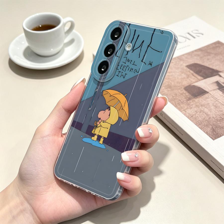 Yellow Umbrella Boy Phone Cove - Phone Cases Samsung A14 recension och pris