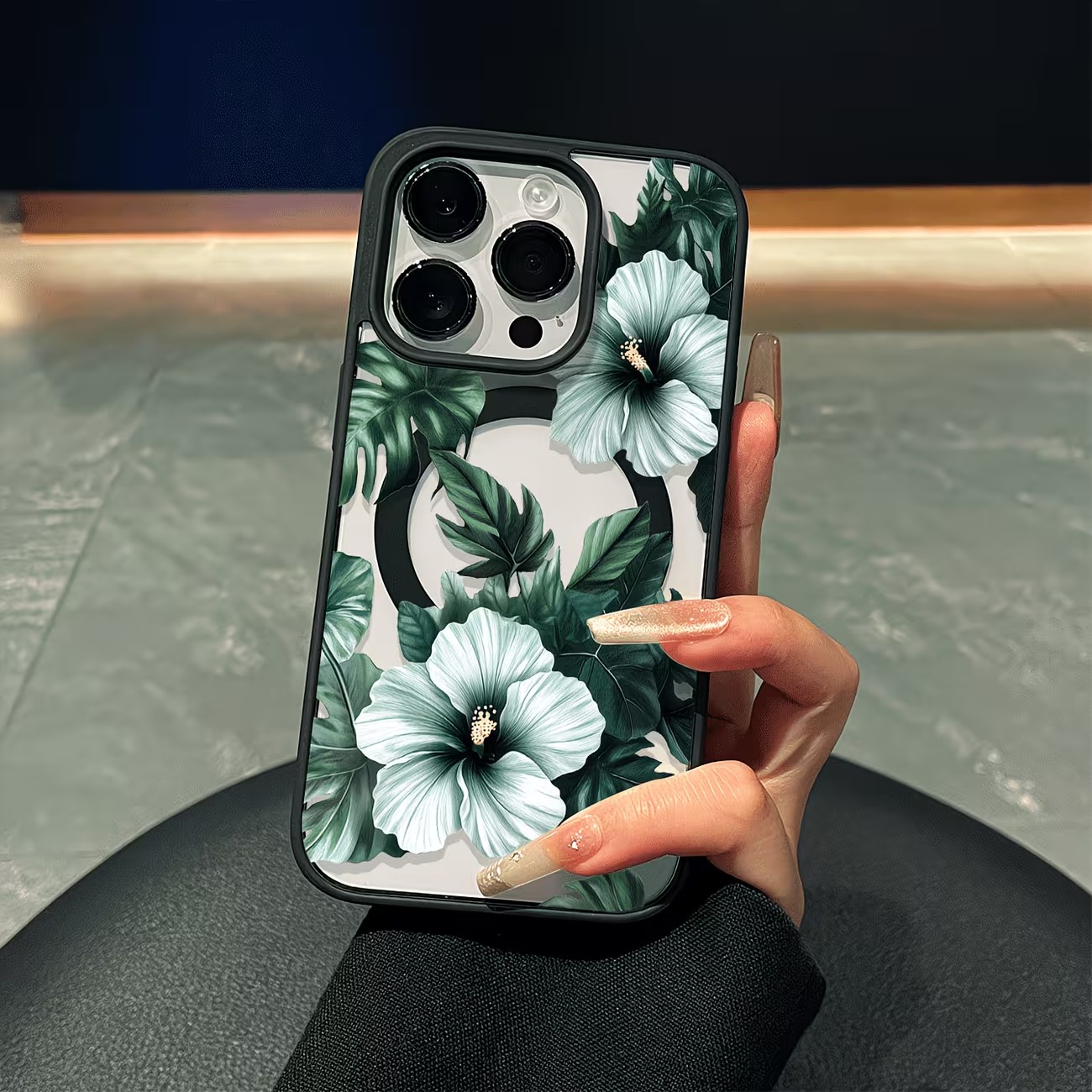 Green Floral Print Phone Case  - Phone Cases Online recension och pris