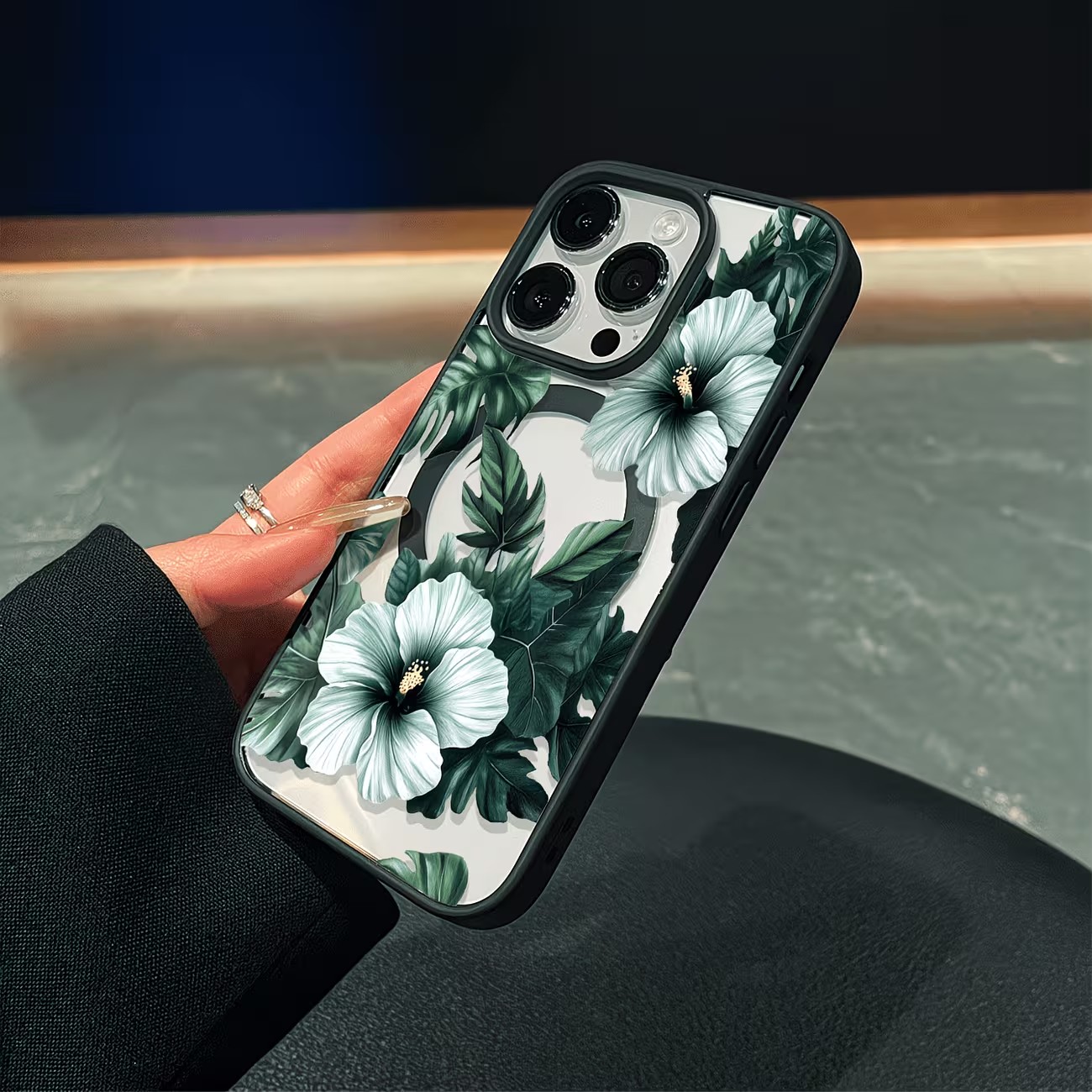 Green Floral Print Phone Case  - Phone Cases Online recension och pris