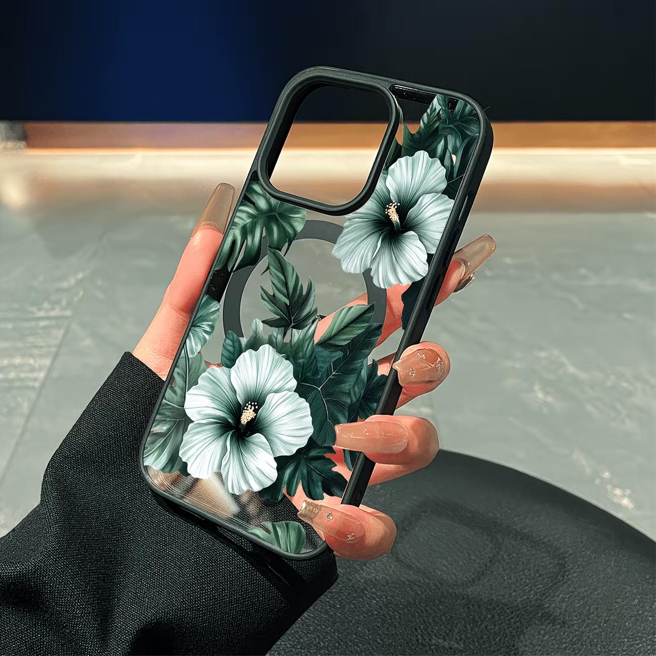 Green Floral Print Phone Case  - Phone Cases Online recension och pris