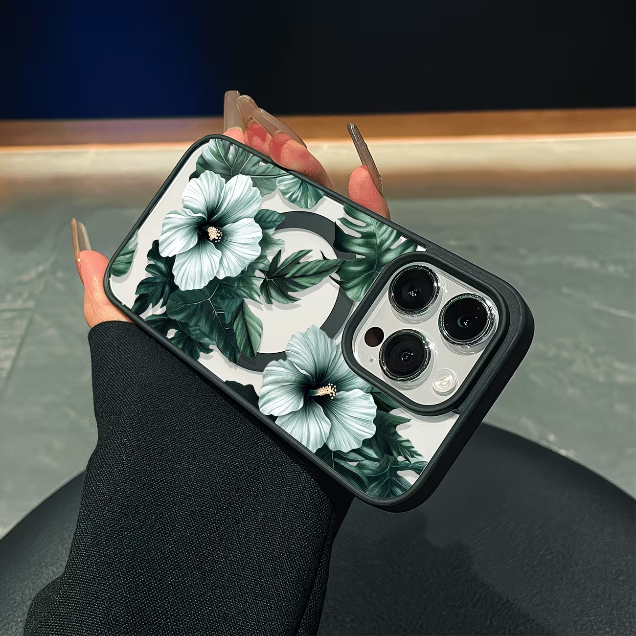 Green Floral Print Phone Case  - Phone Cases Online recension och pris