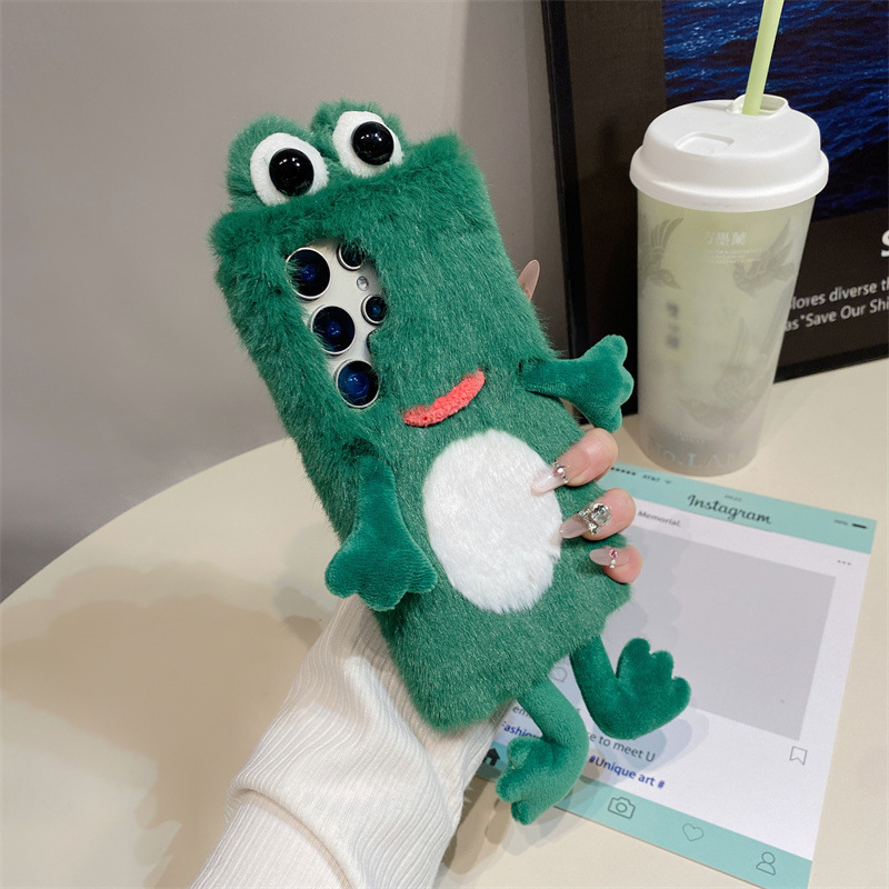 Plush Frog Phone Case, Cute Gr - Phone Cases Cute recension och pris