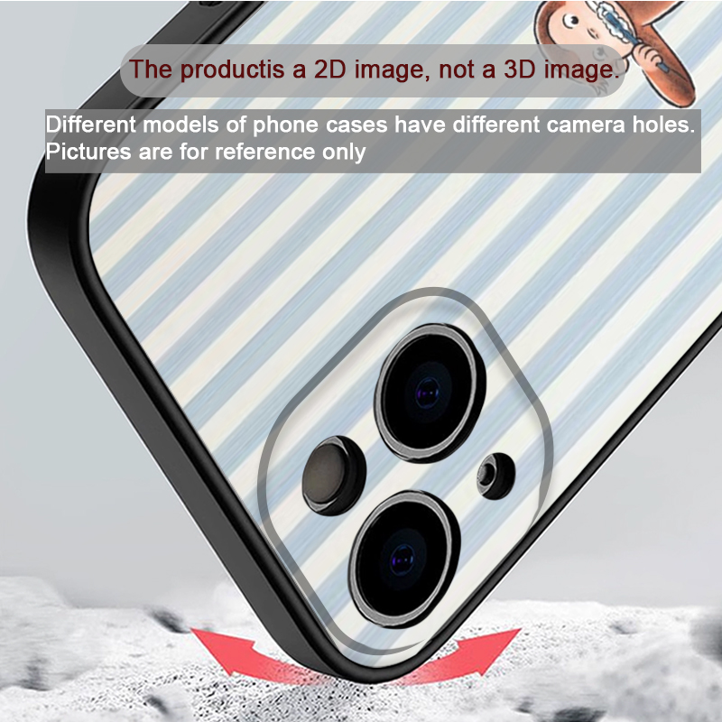 Cartoon Striped Monkey Holding - Phone Cases Iphone 17 Pro Max recension och pris
