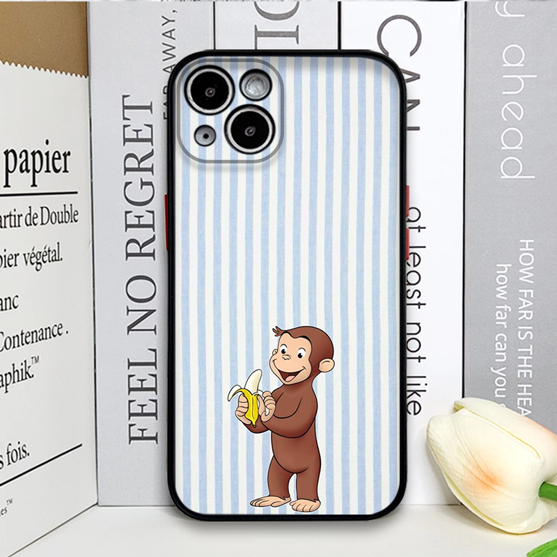 Cartoon Striped Monkey Holding - Phone Cases Iphone 17 Pro Max recension och pris