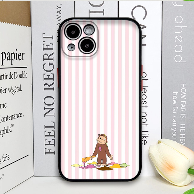 Cartoon Striped Monkey Holding - Phone Cases Iphone 17 Pro Max recension och pris